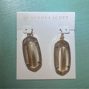 Kendra Scott Gold Glitter Earrings